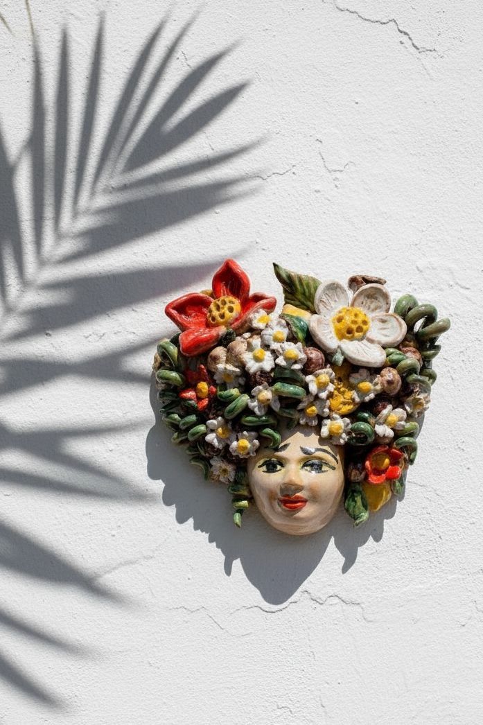 Cabeza de mujer para colgar en la pared Primavera- Morueco Selección