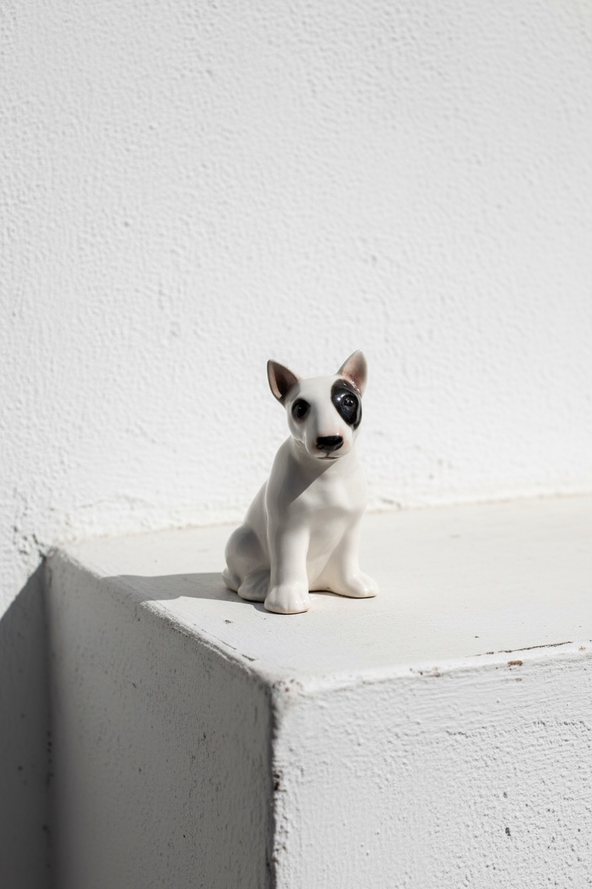 Bull terrier de cerámica