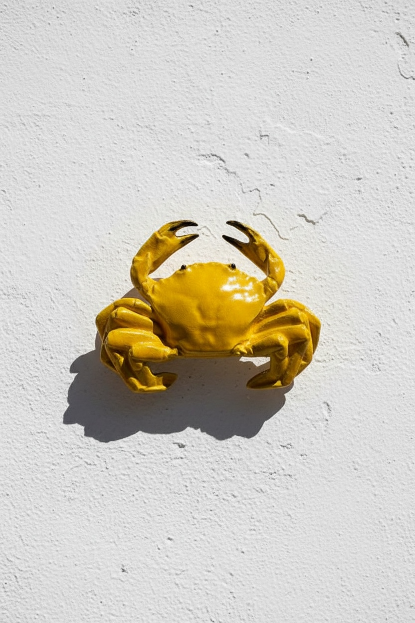 Nécora amarilla de cerámica