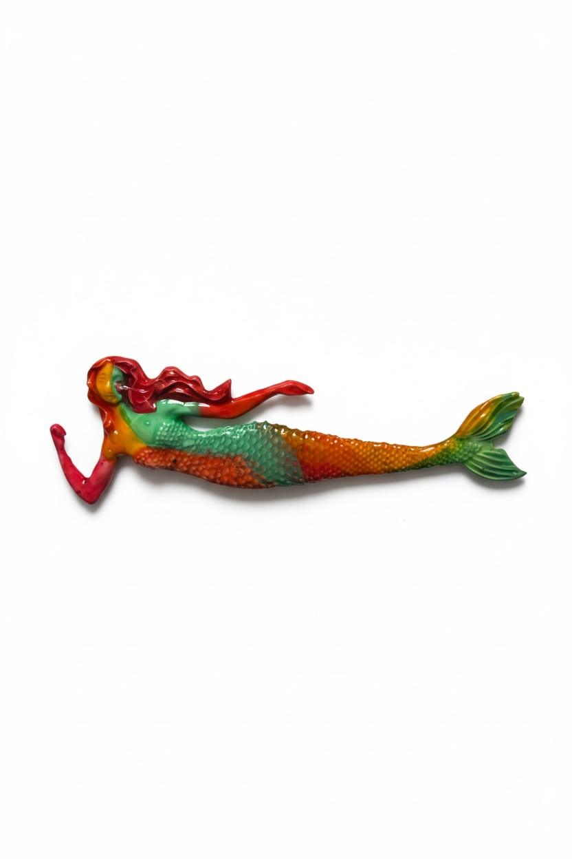 Sirena · Relieve escultórico en cerámica esmaltada