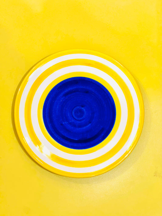 Plato Twister Azul-Amarillo