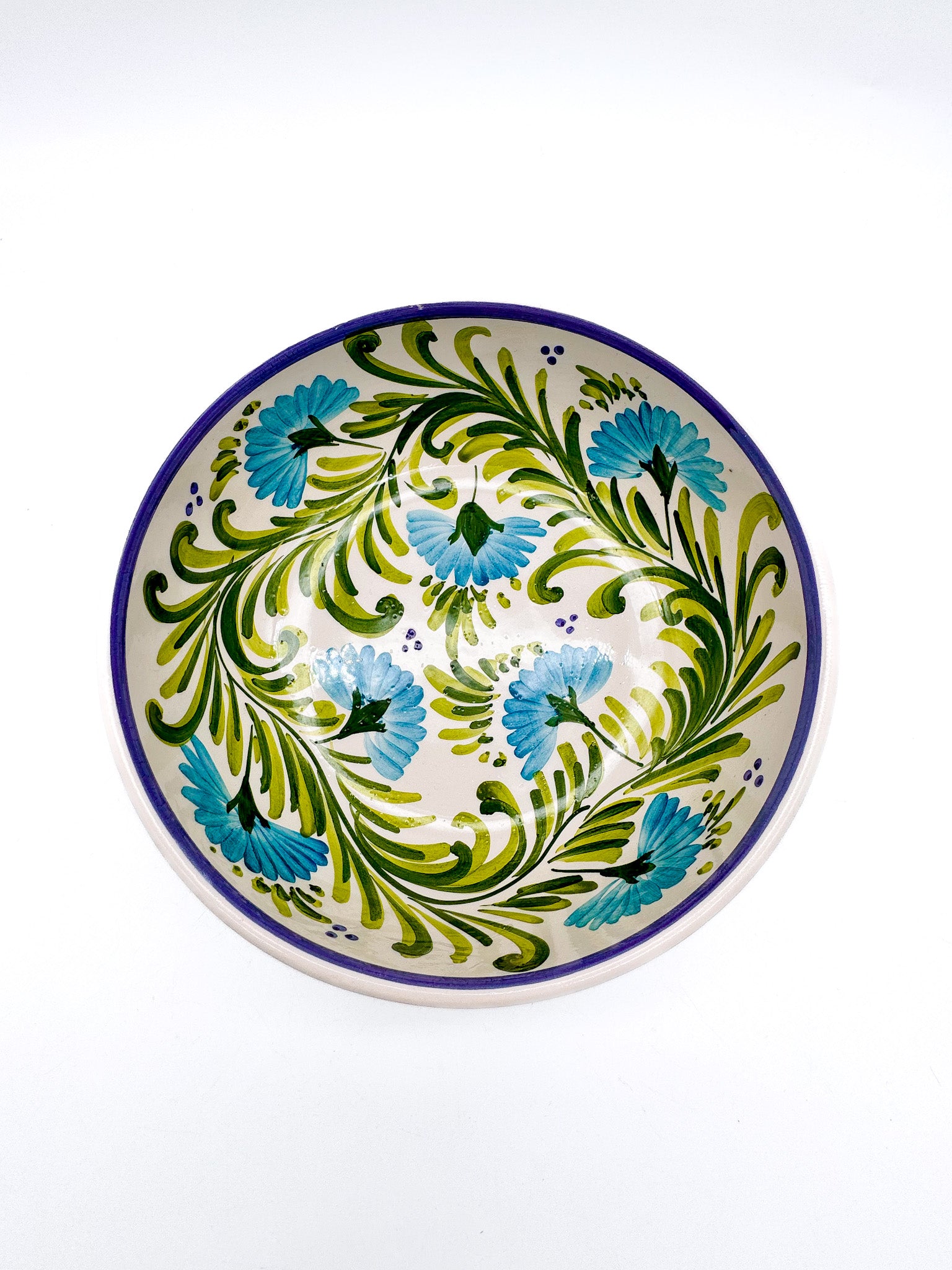 Ensaladera Claveles Azules