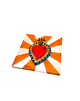 Azulejo Exvoto Relieve Naranja 15x15 - moruecoceramicas