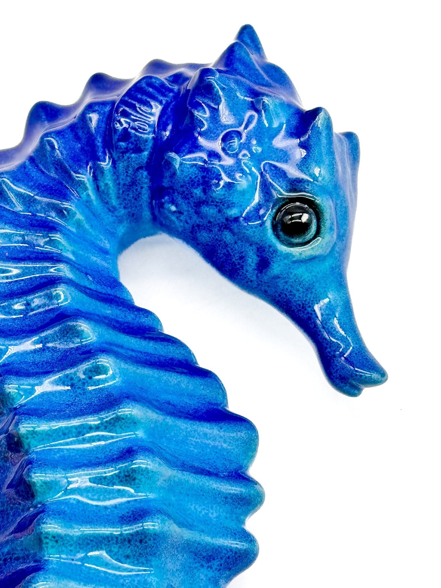 Caballito de Mar Azul Grande - moruecoceramicas