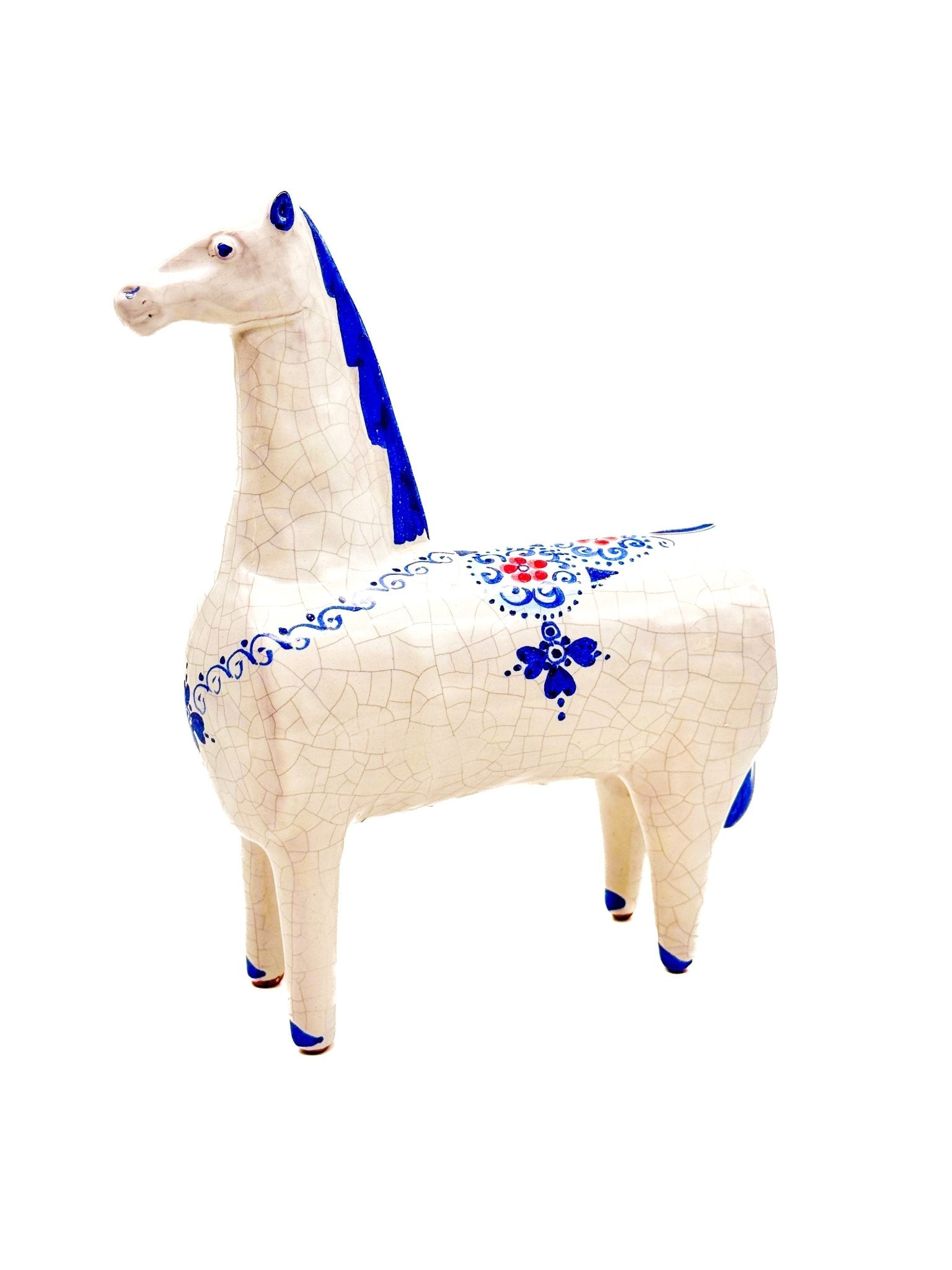 Caballo Blanco de Cerámica Siciliana 22cm. 001 - moruecoceramicas