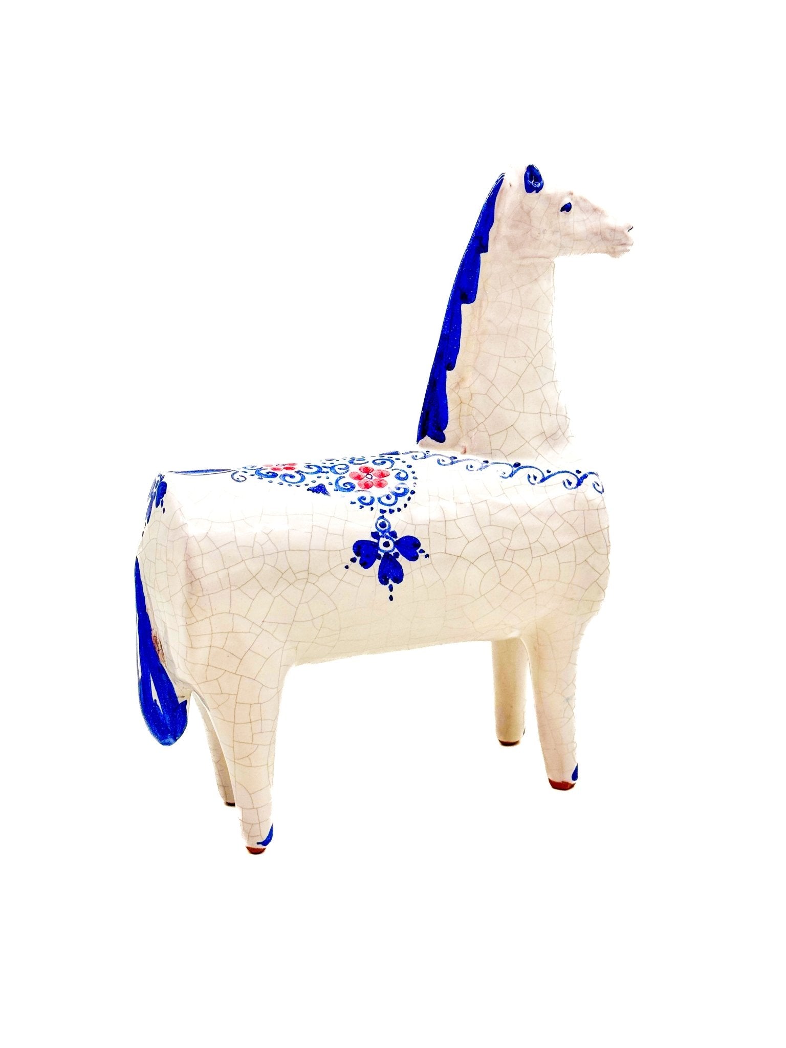 Caballo Blanco de Cerámica Siciliana 22cm. 001 - moruecoceramicas