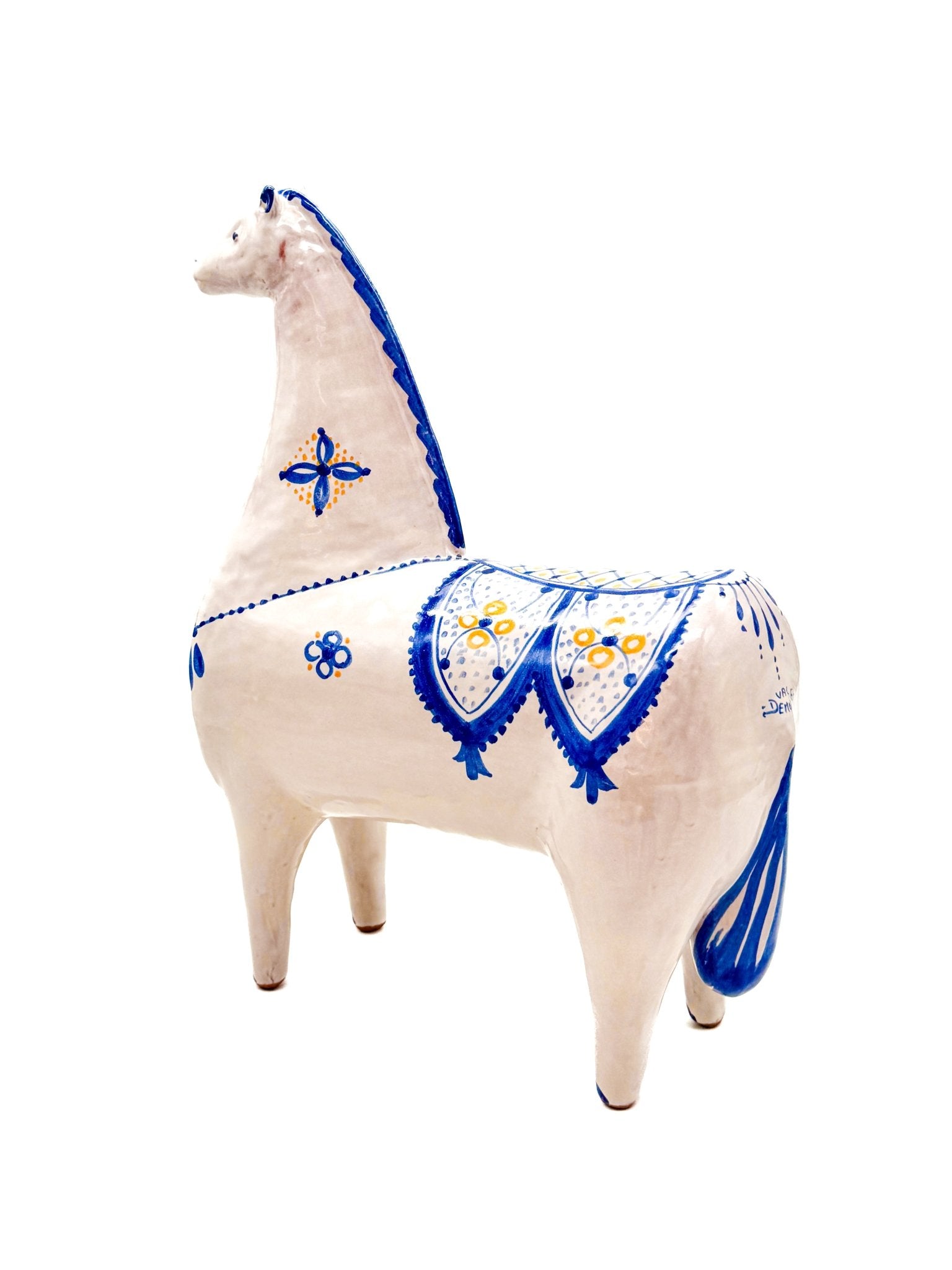 Caballo Blanco de Cerámica Siciliana 30cm. 002 - moruecoceramicas