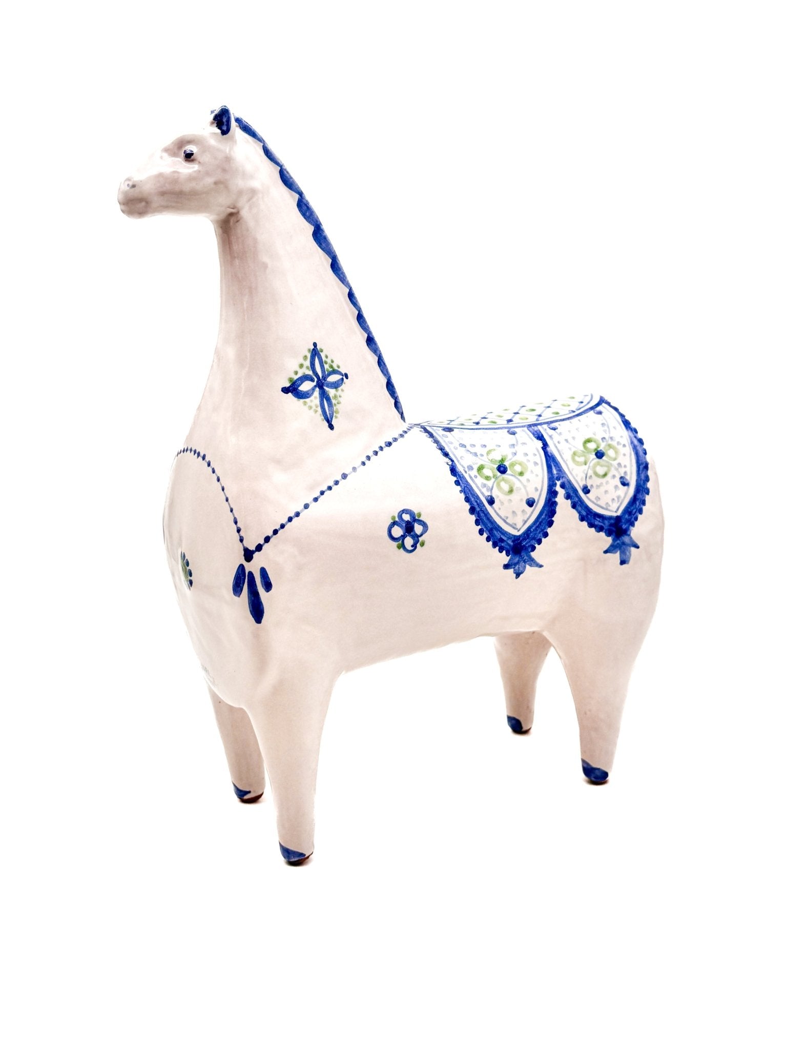 Caballo Blanco de Cerámica Siciliana 30cm. 003 - moruecoceramicas