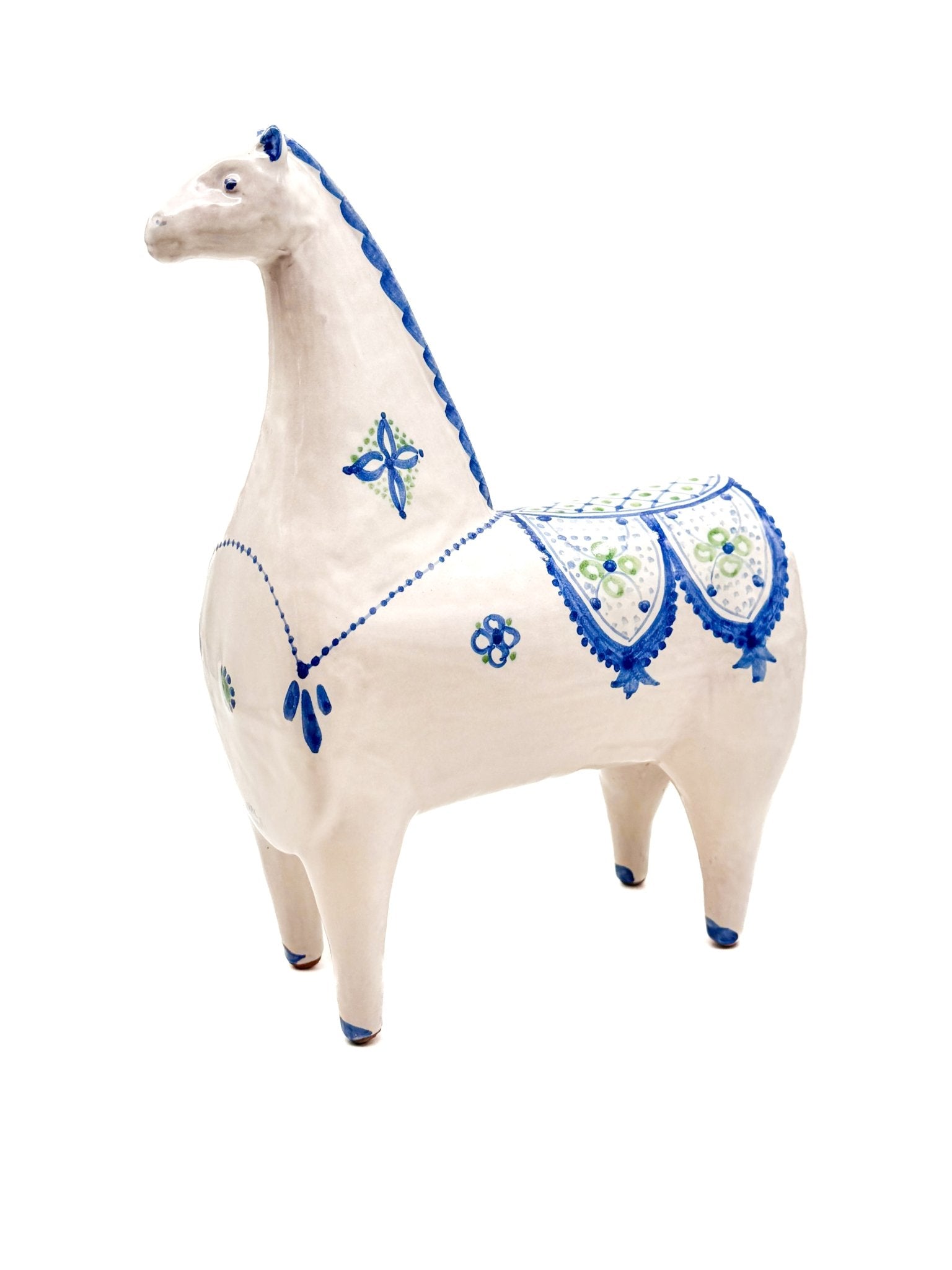 Caballo Blanco de Cerámica Siciliana 30cm. 003 - moruecoceramicas