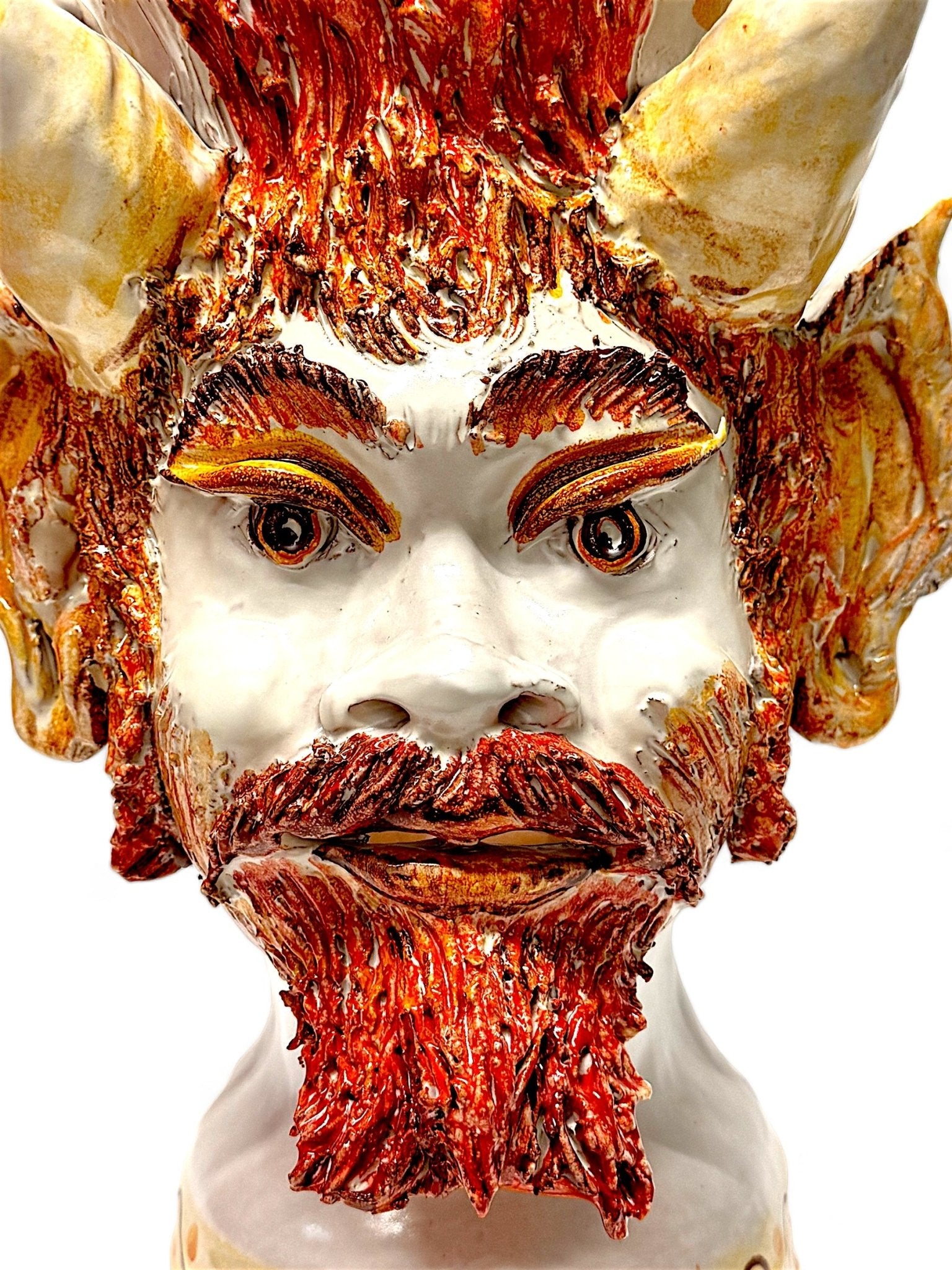 Cabeza de Fauno 40cm - moruecoceramicas