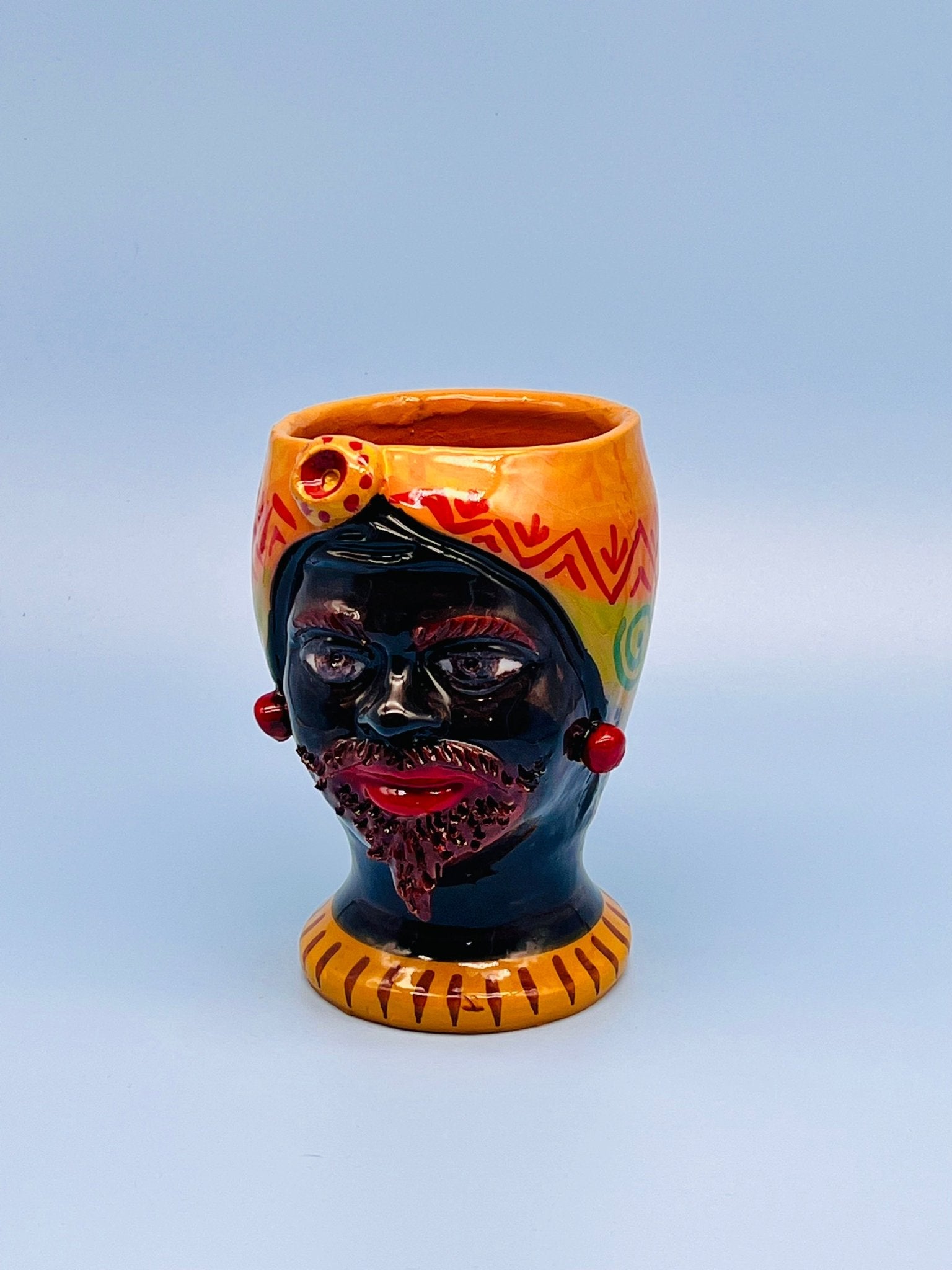 Cabeza de hombre decorado Ed. Especial - moruecoceramicas