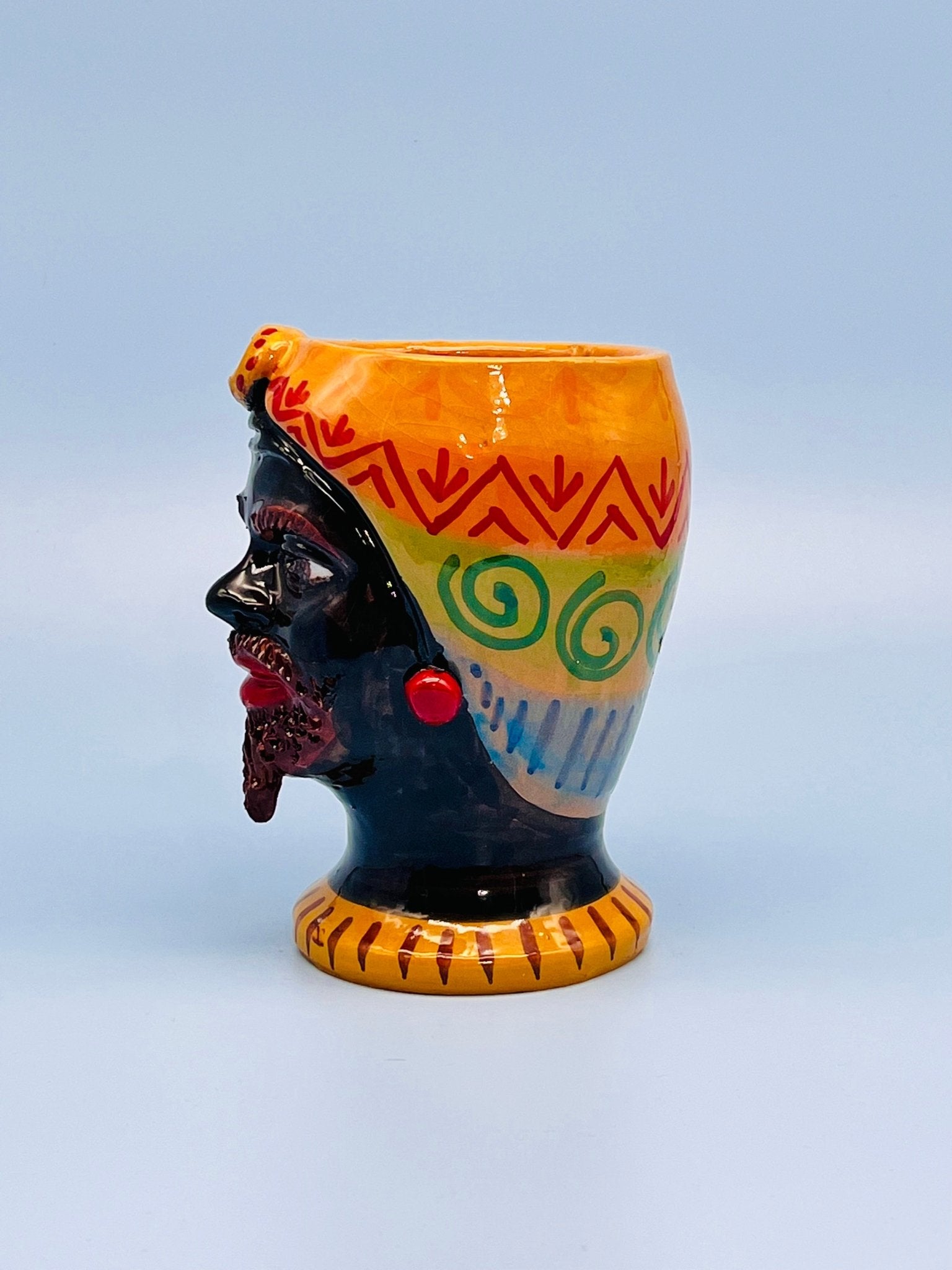 Cabeza de hombre decorado Ed. Especial - moruecoceramicas