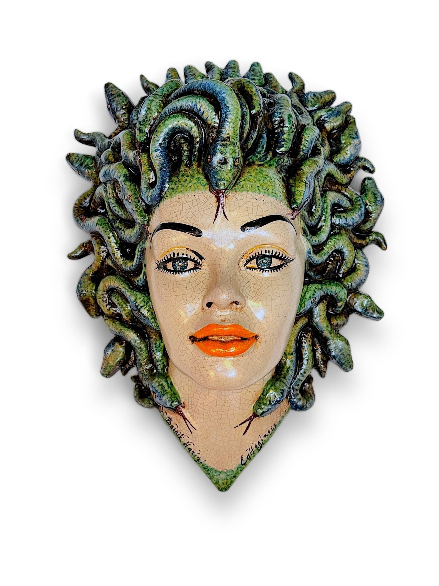 Cabeza de Medusa Gigante para pared - moruecoceramicas