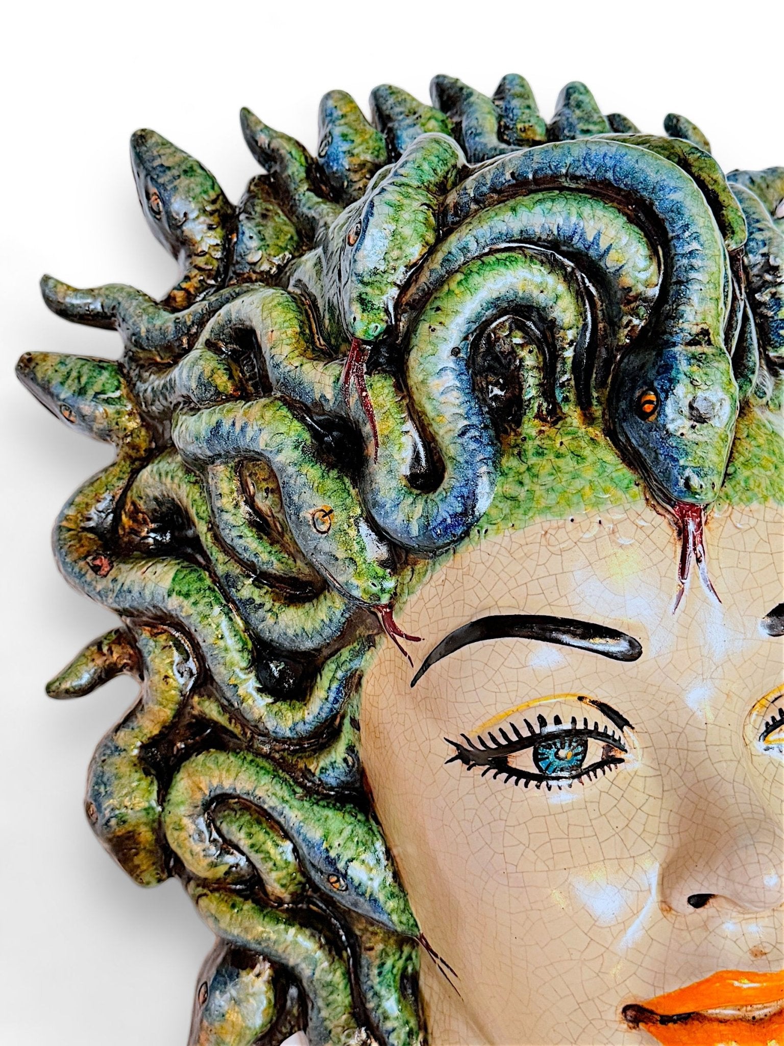 Cabeza de Medusa Gigante para pared - moruecoceramicas