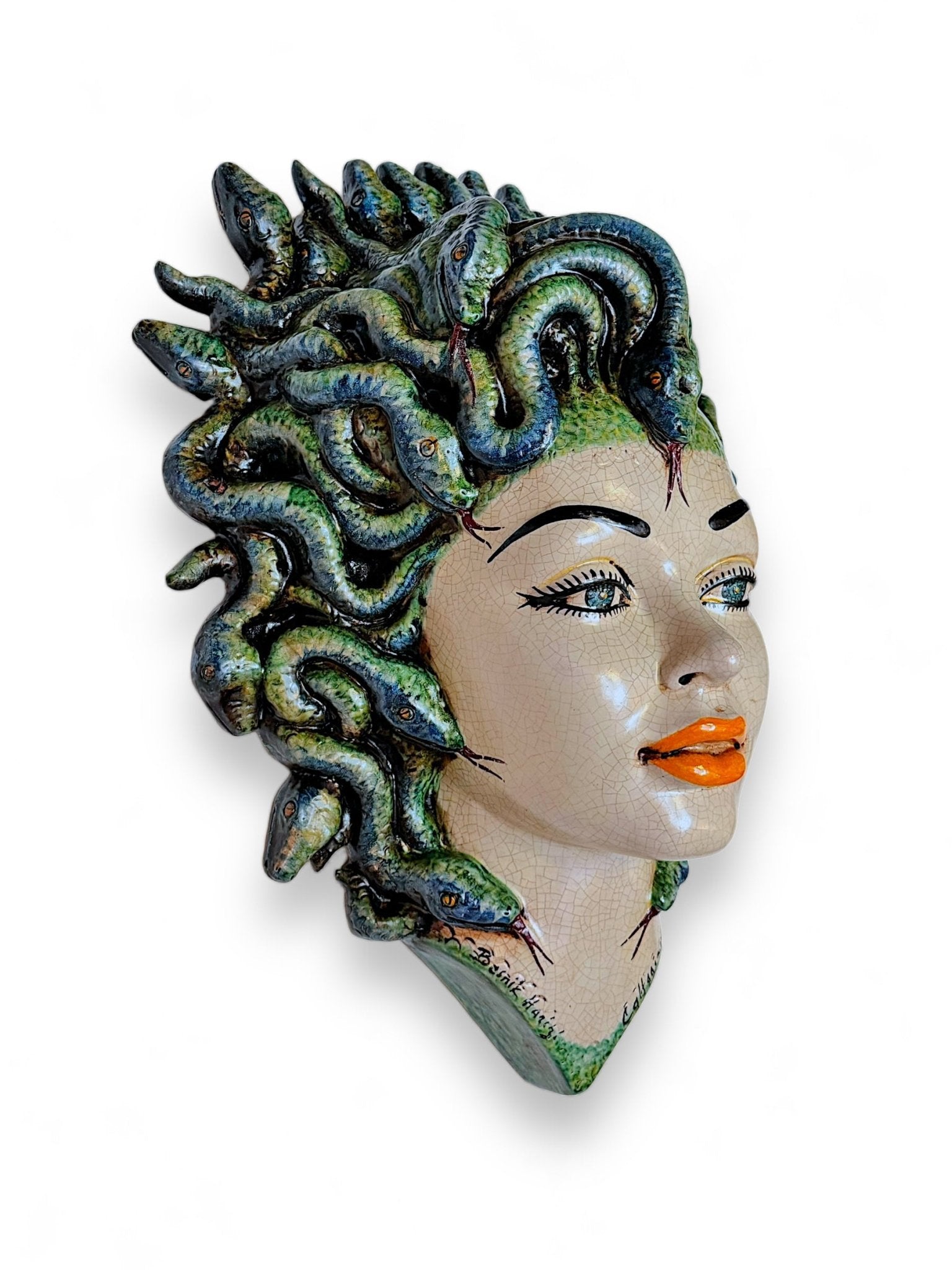 Cabeza de Medusa Gigante para pared - moruecoceramicas