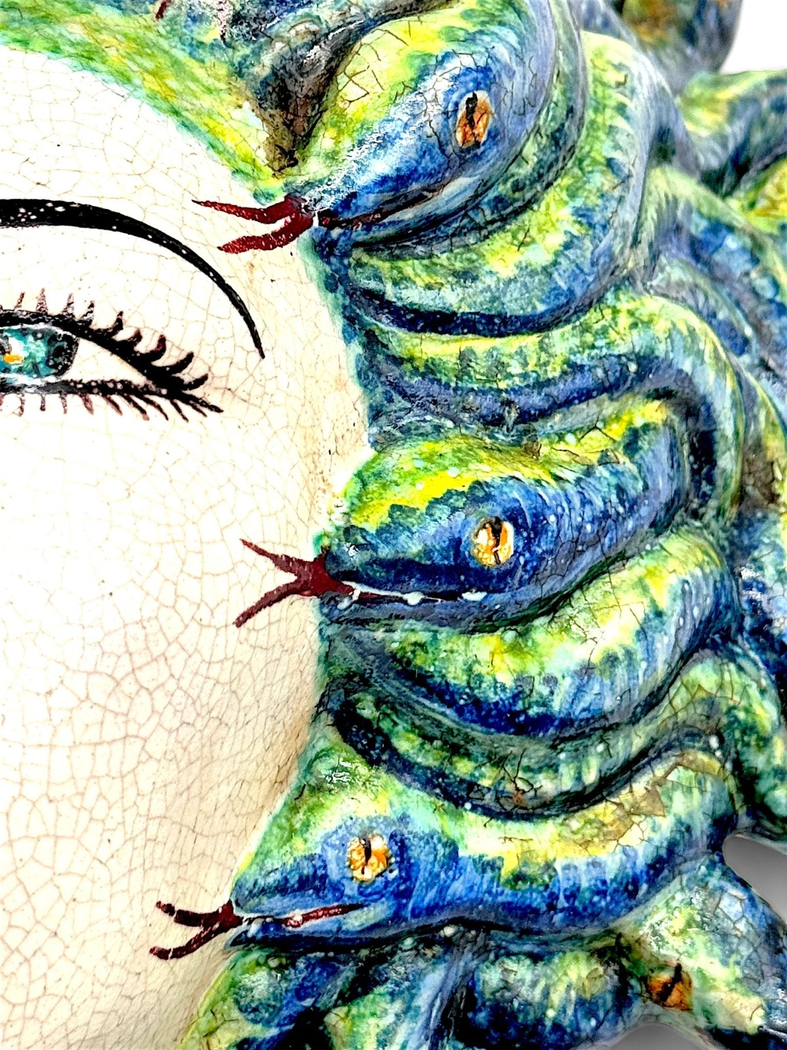 Cabeza de Medusa para pared 35x30 - moruecoceramicas