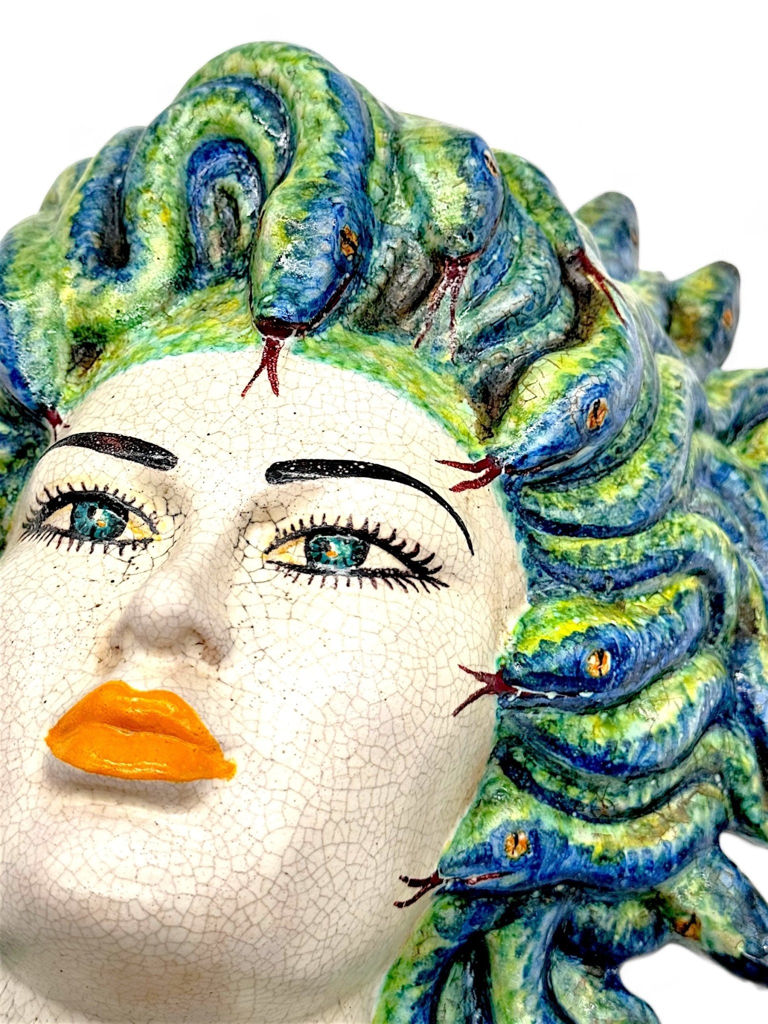 Cabeza de Medusa para pared 35x30 - moruecoceramicas