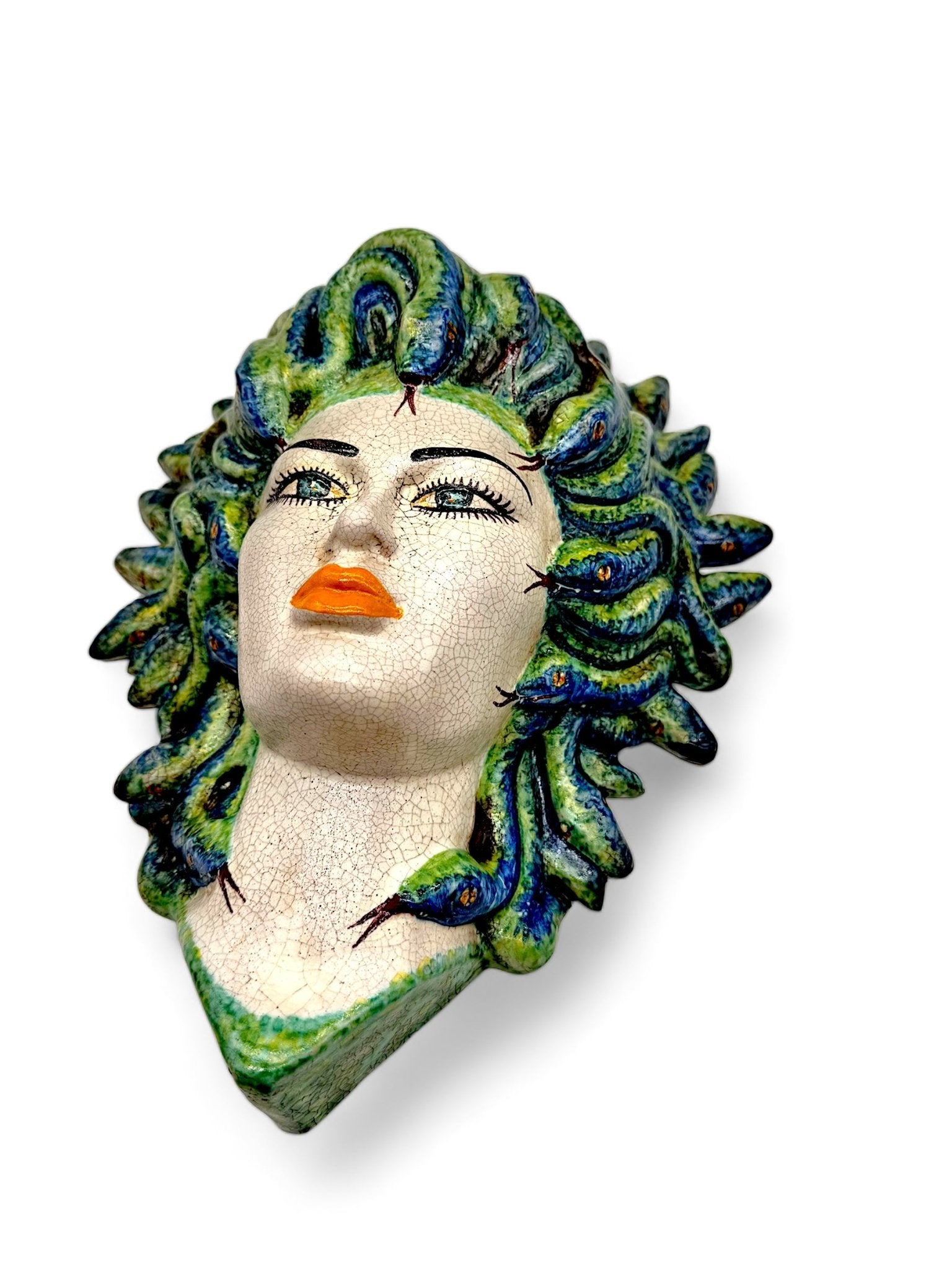 Cabeza de Medusa para pared 35x30 - moruecoceramicas