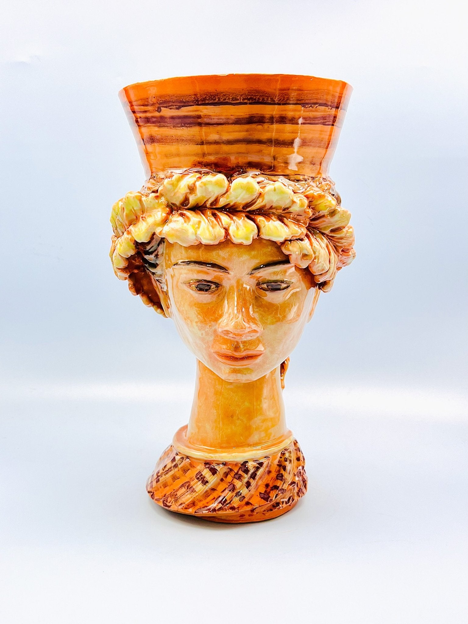 Cabeza de mujer 37cm - moruecoceramicas