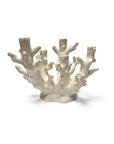 Candelabro Coral Blanco 6 brazos - moruecoceramicas