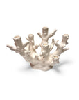 Candelabro Coral Blanco 6 brazos - moruecoceramicas