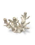 Candelabro Coral Blanco 6 brazos - moruecoceramicas