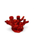 Candelabro Coral Rojo 3 brazos - moruecoceramicas