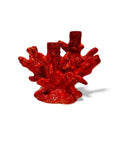 Candelabro Coral Rojo 3 brazos - moruecoceramicas