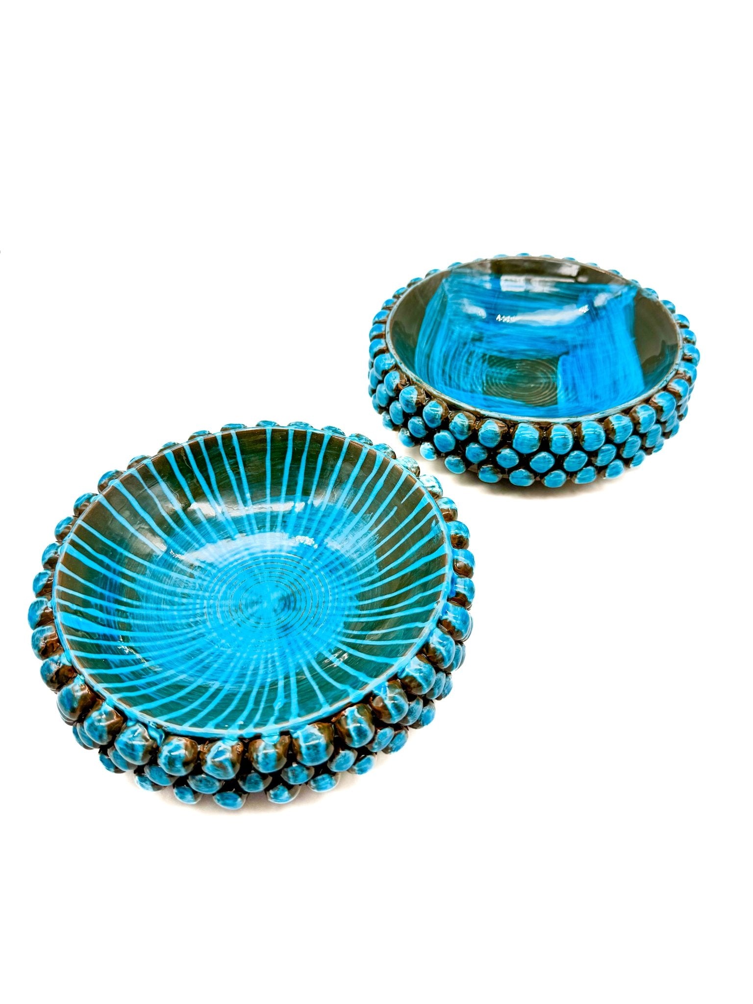 Centro de mesa Piña Azul (Varios modelos) - moruecoceramicas