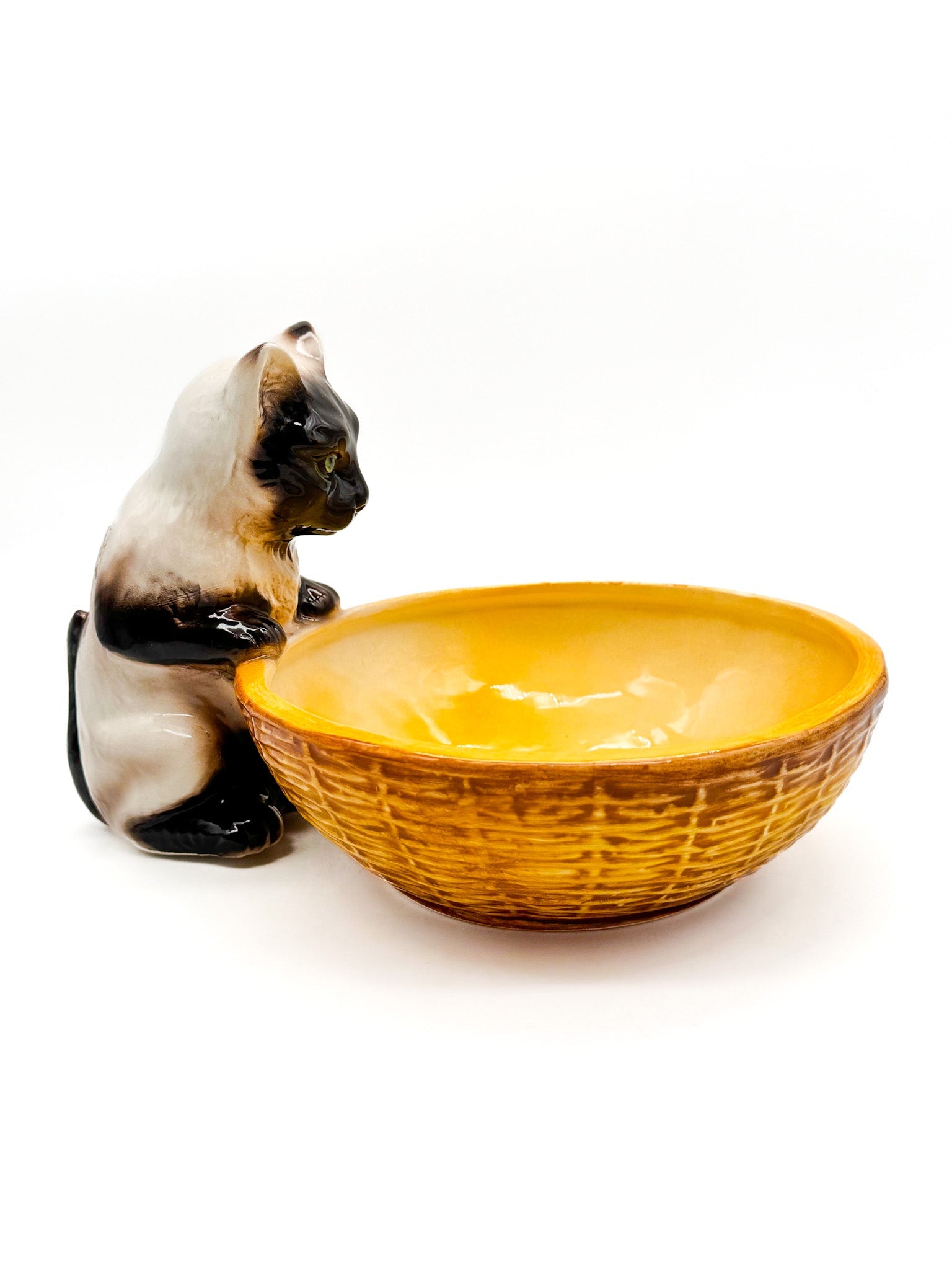 Comedero para animales con figura de gato - moruecoceramicas