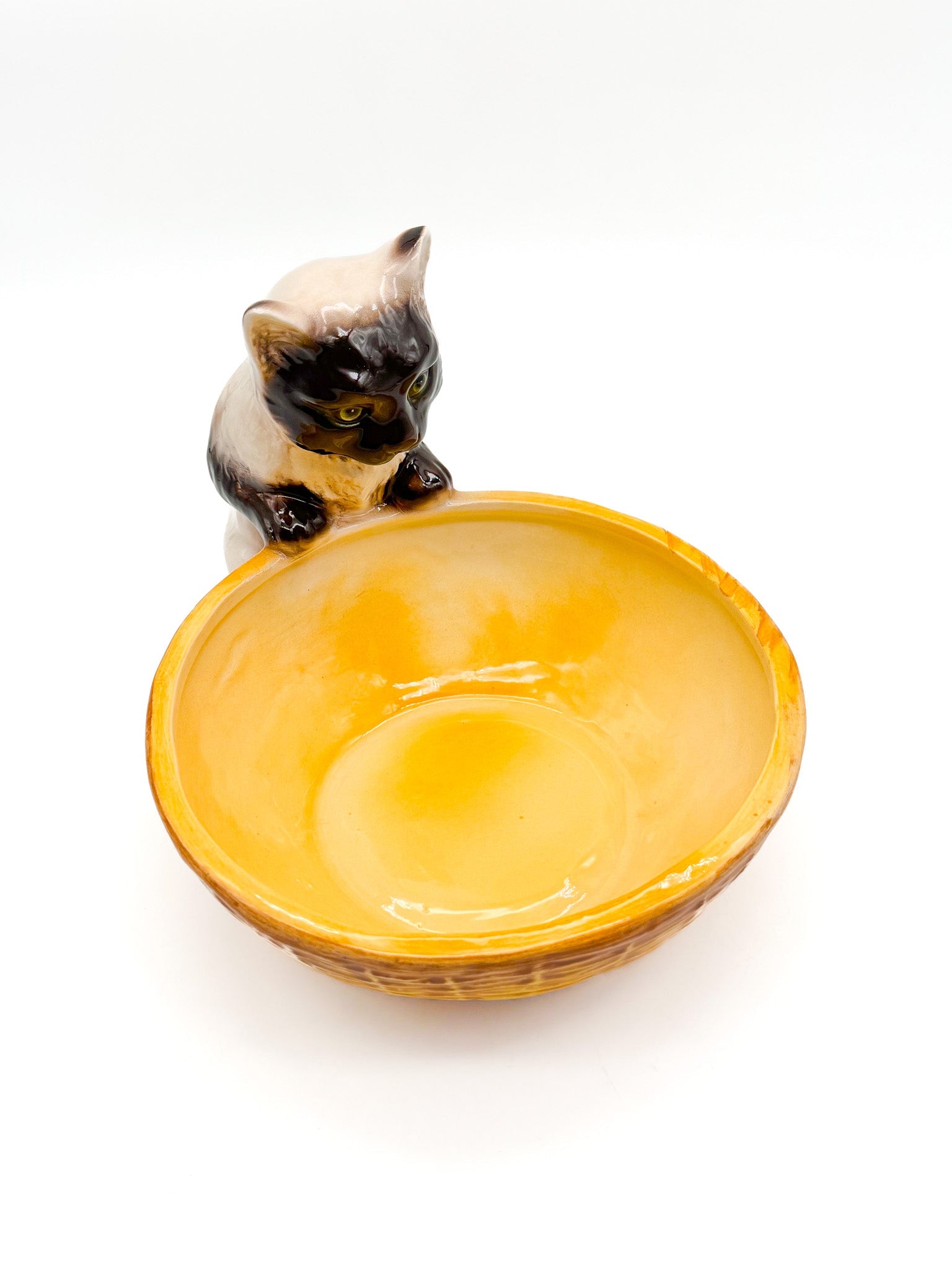 Comedero para animales con figura de gato - moruecoceramicas