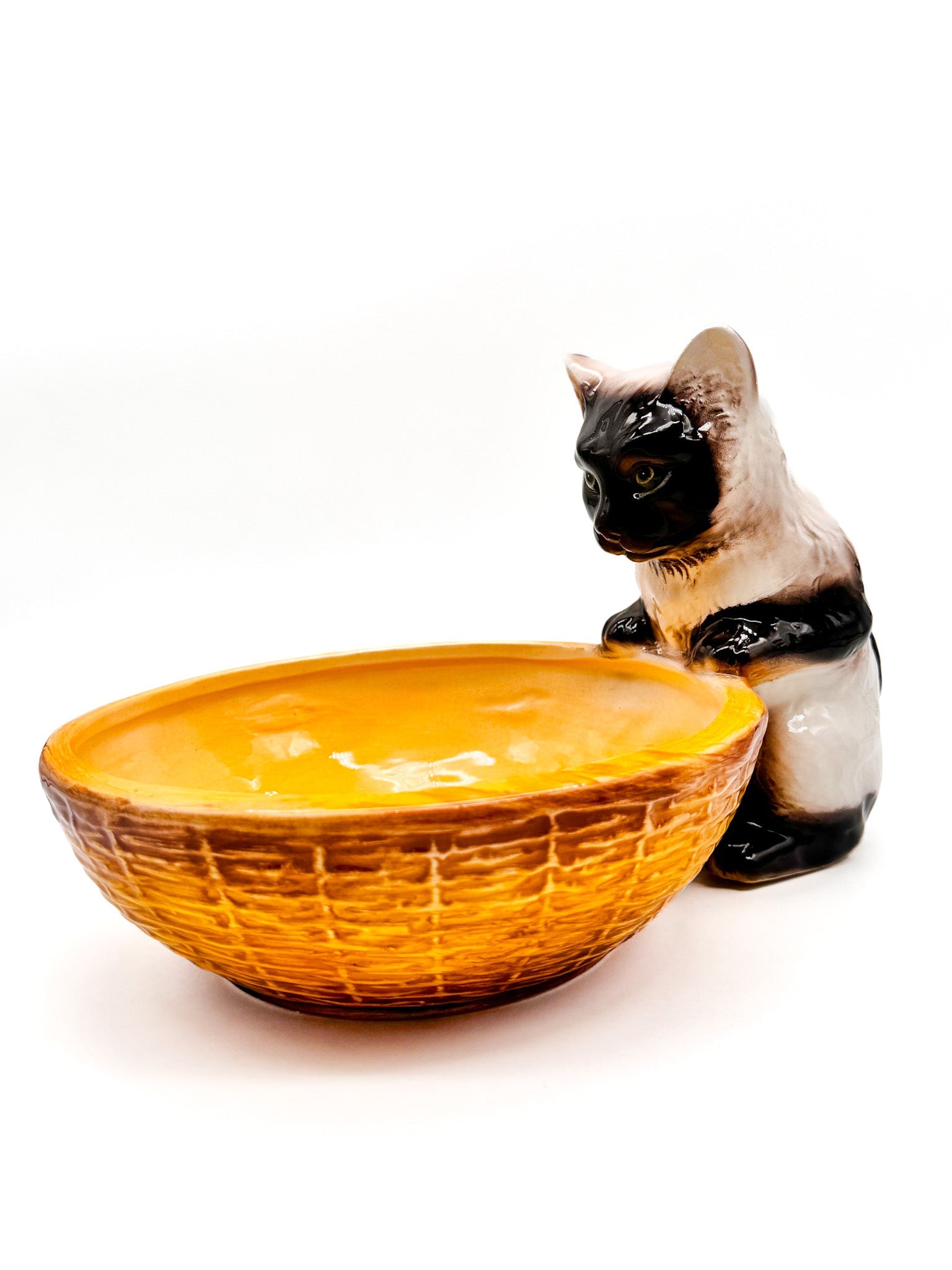 Comedero para animales con figura de gato - moruecoceramicas