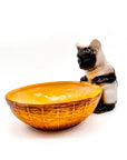 Comedero para animales con figura de gato - moruecoceramicas