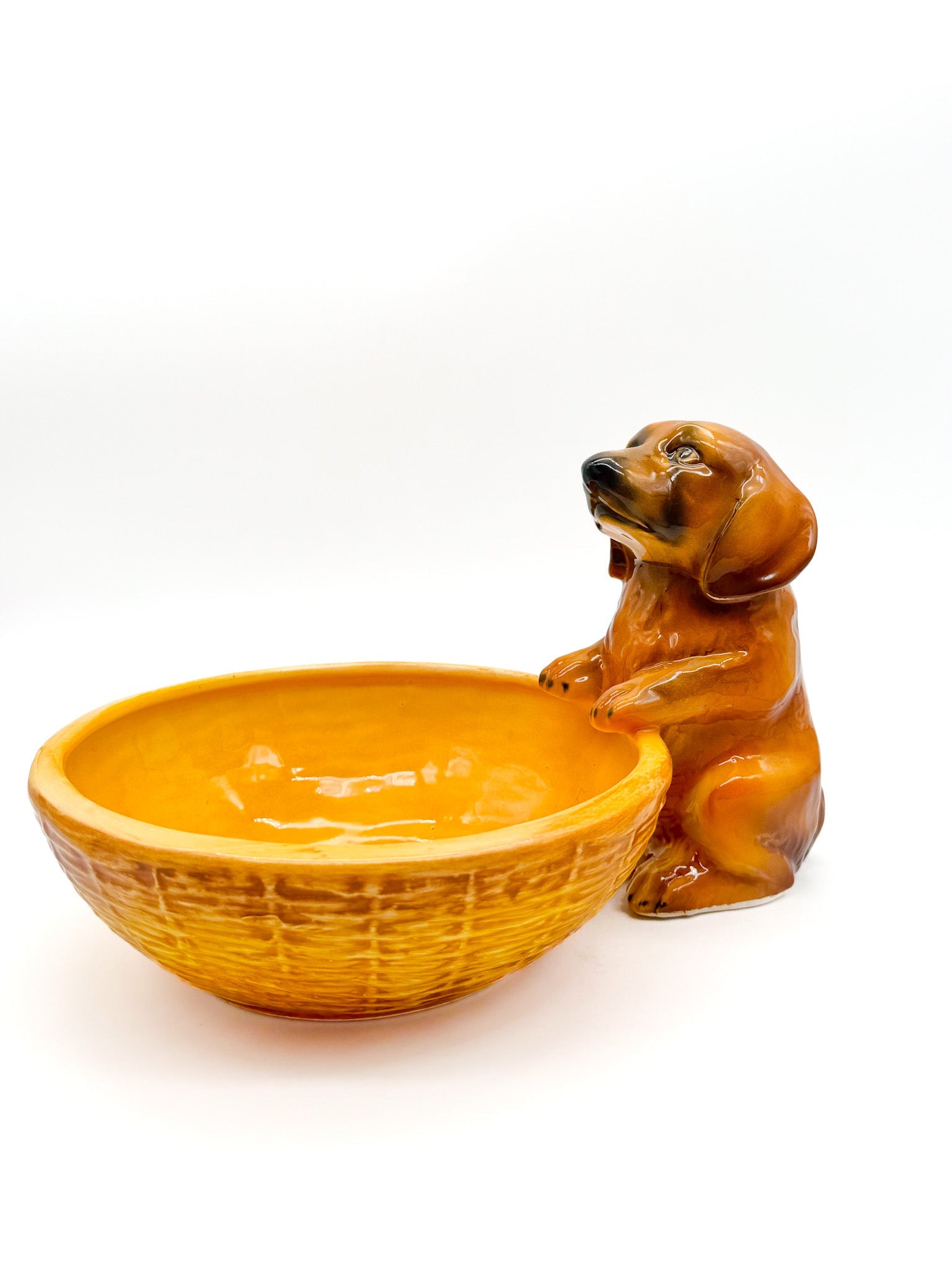 Comedero para animales con figura de perro - moruecoceramicas