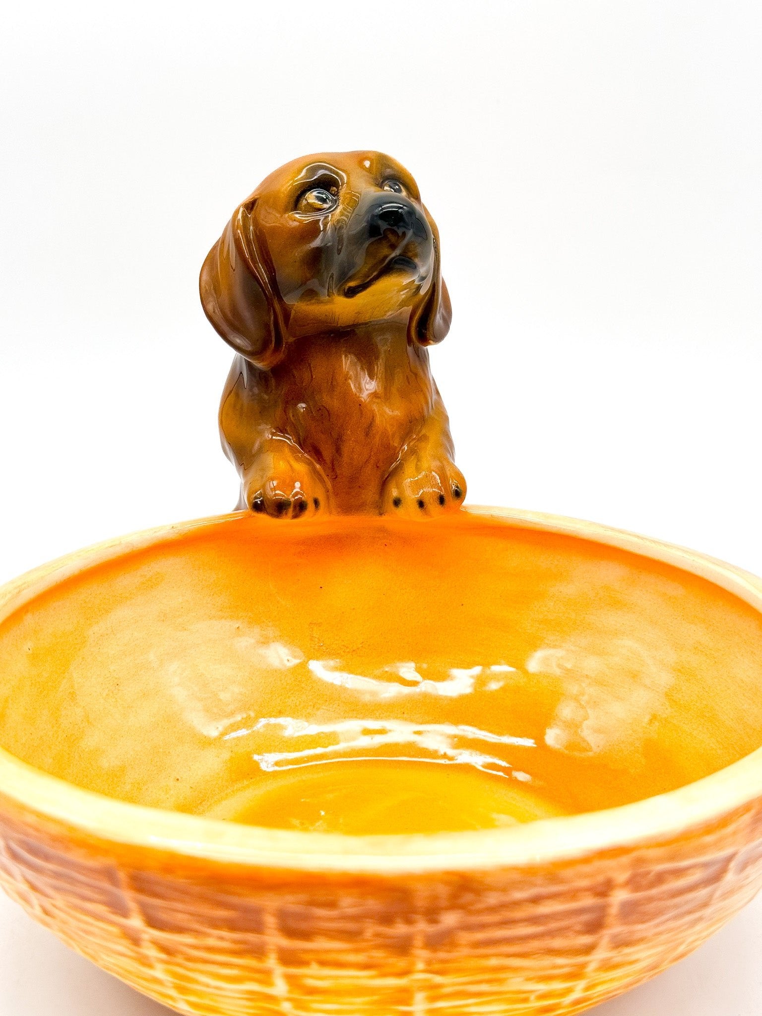 Comedero para animales con figura de perro - moruecoceramicas