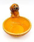 Comedero para animales con figura de perro - moruecoceramicas