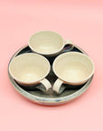 Conjunto bandeja y 3 tazas - moruecoceramicas