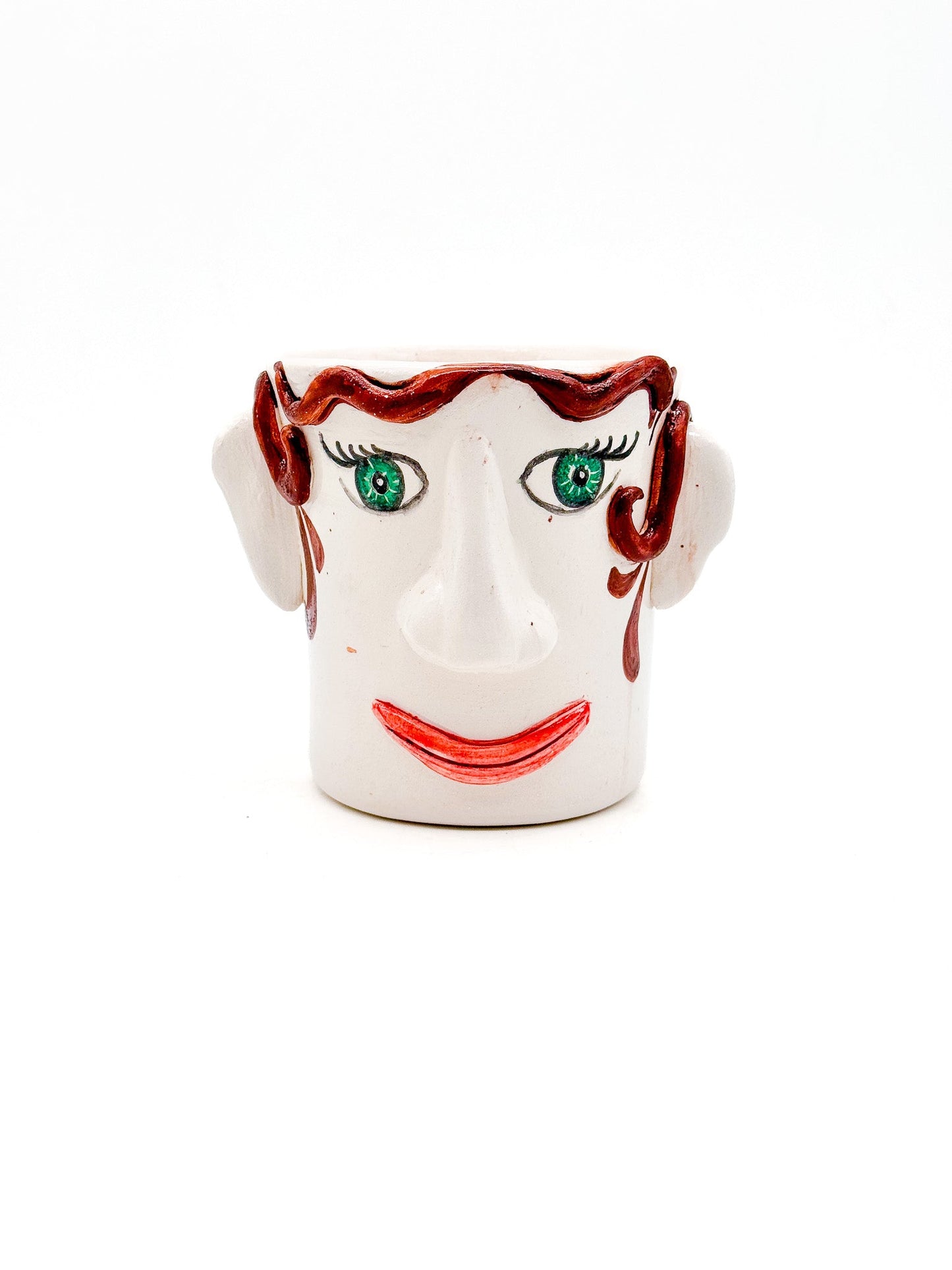 Crazy Face Pot - Lady - moruecoceramicas