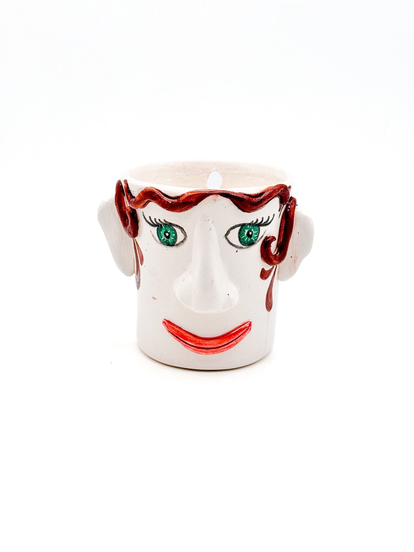 Crazy Face Pot - Lady - moruecoceramicas