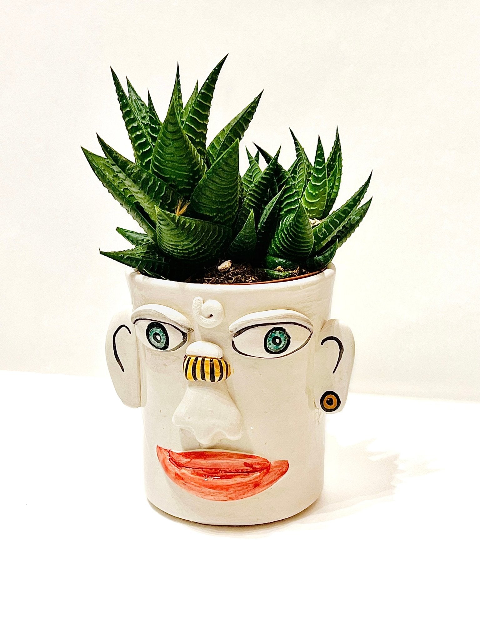 Crazy Face Pot - Rave Boy - moruecoceramicas