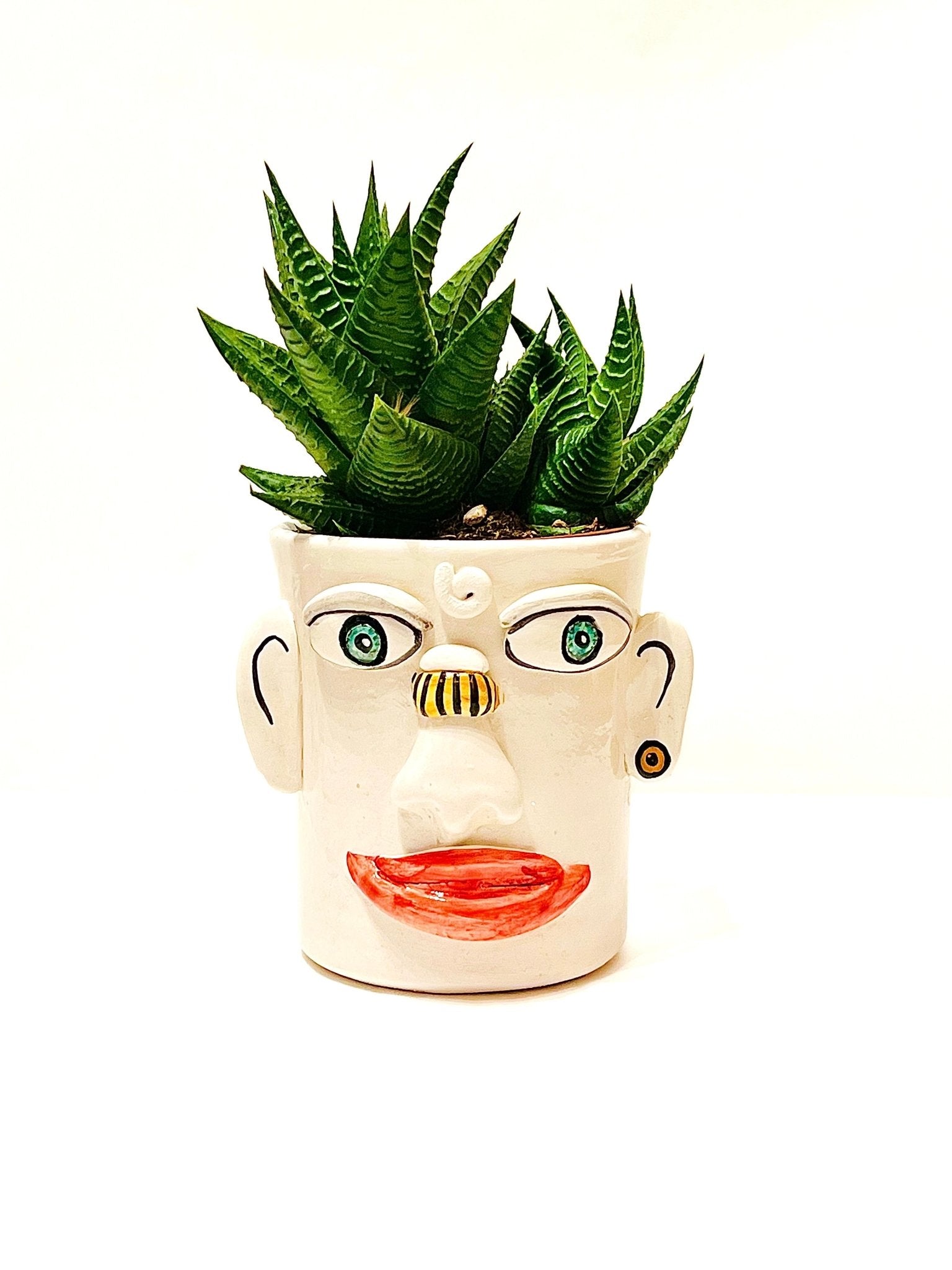 Crazy Face Pot - Rave Boy - moruecoceramicas