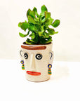 Crazy Face Pot - Rave Girl - moruecoceramicas