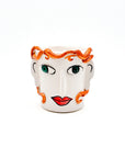 Crazy Face Pot - The Girl02 - moruecoceramicas