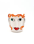 Crazy Face Pot - The Girl02 - moruecoceramicas