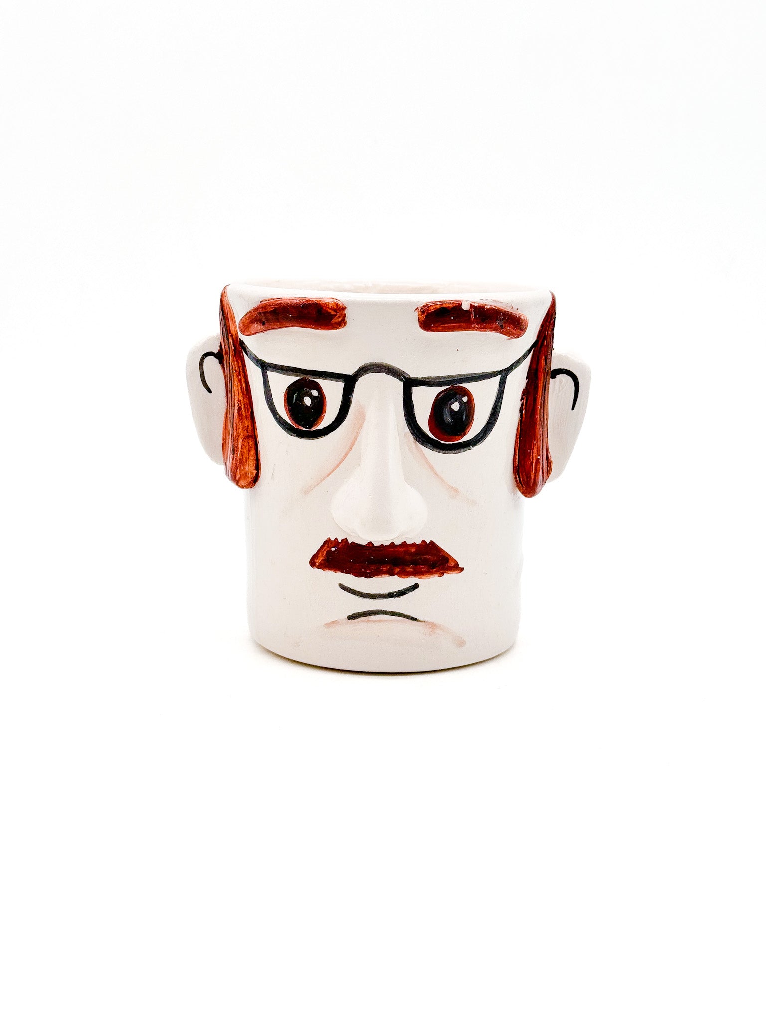 Crazy Face Pot - The Man - moruecoceramicas