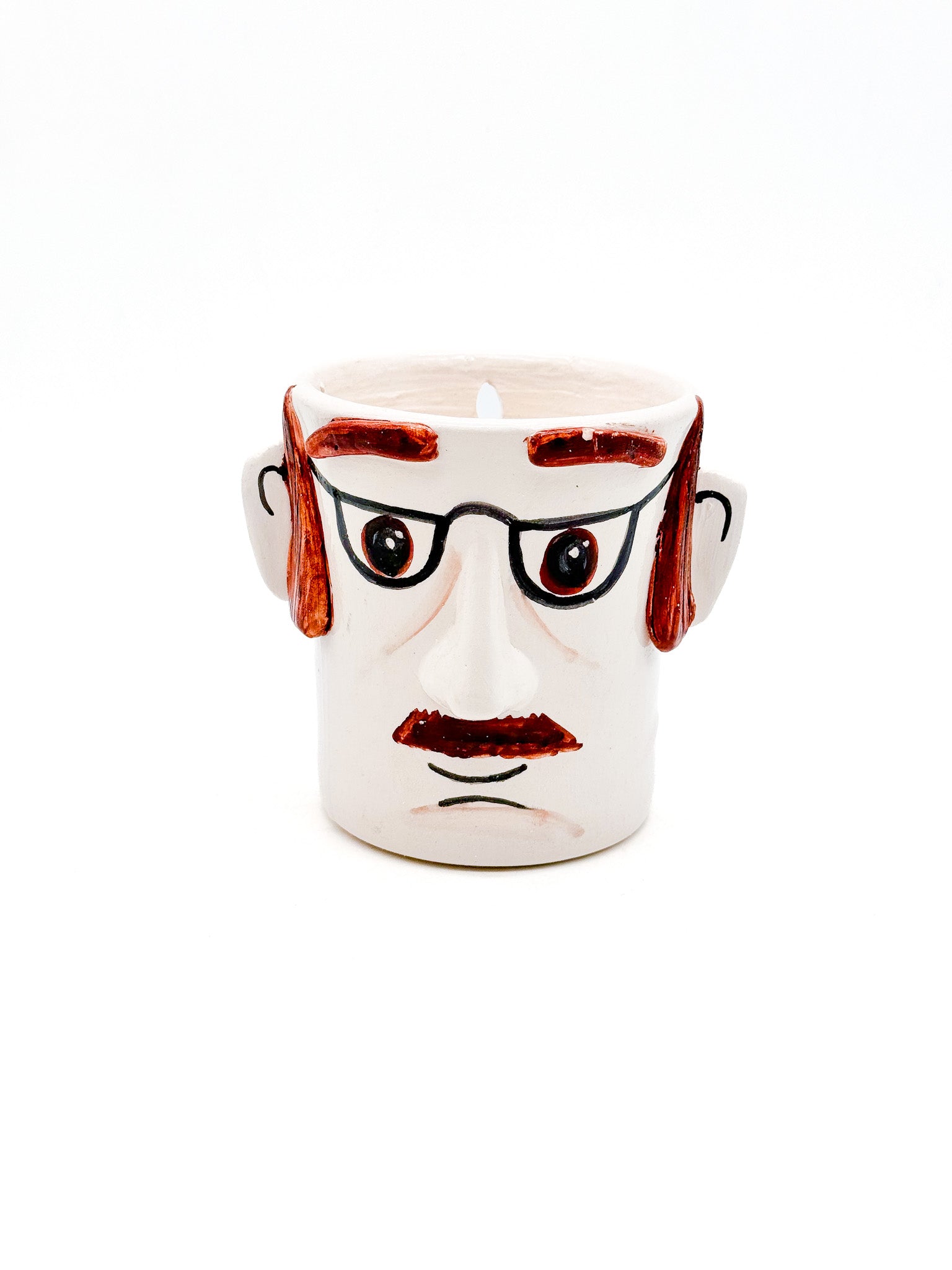 Crazy Face Pot - The Man - moruecoceramicas