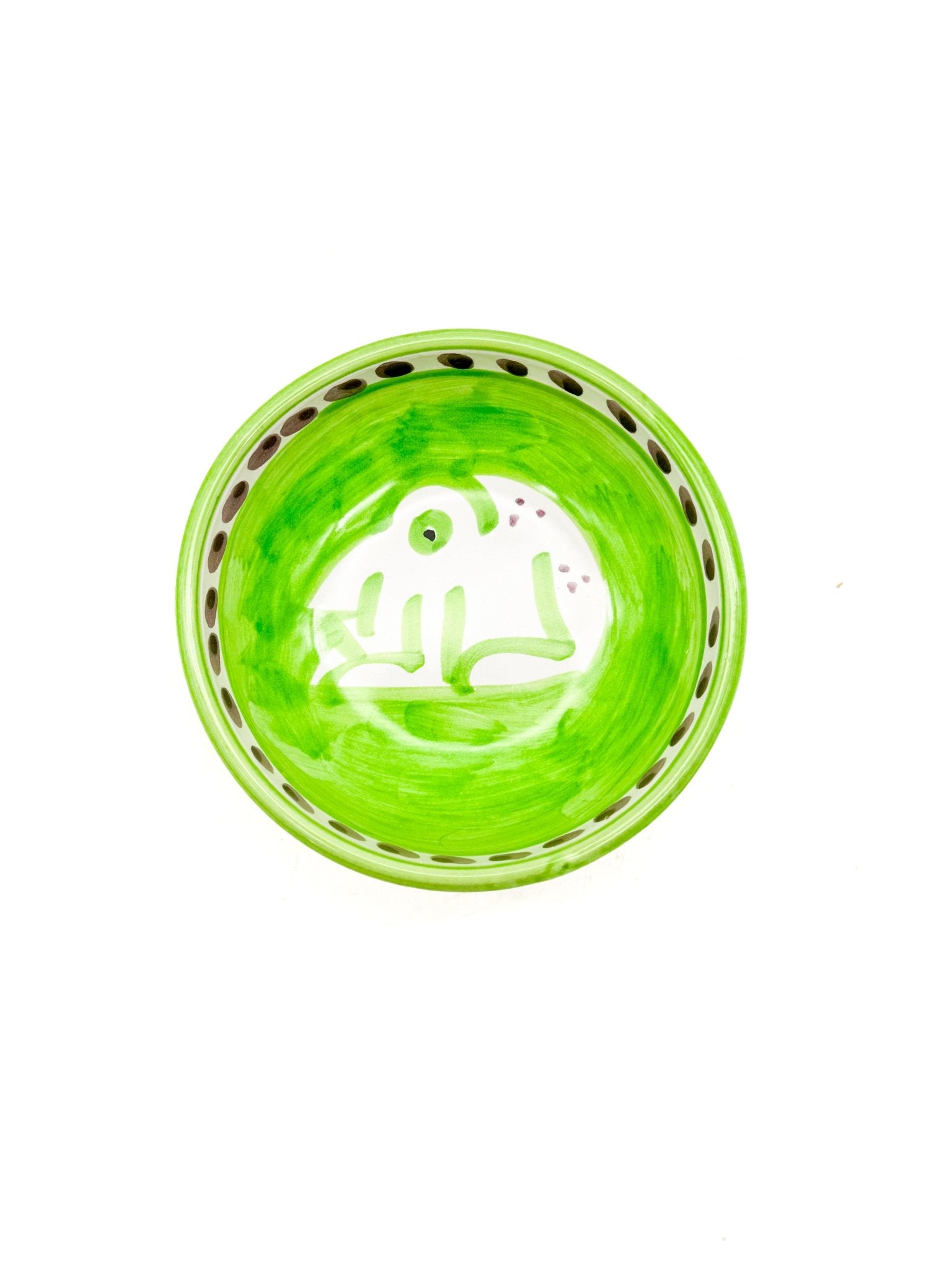 Cuenco Artesanal Amalfi Rana 10cm - moruecoceramicas