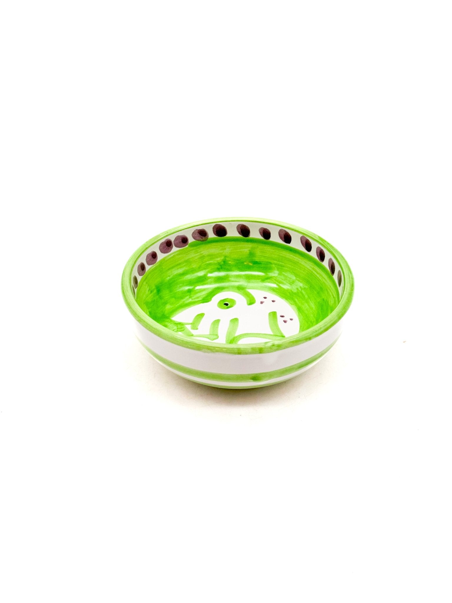 Cuenco Artesanal Amalfi Rana 10cm - moruecoceramicas