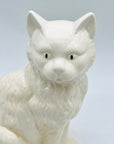 Gato de cerámica blanco - moruecoceramicas