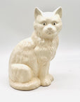 Gato de cerámica blanco - moruecoceramicas